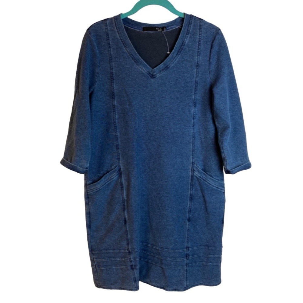 Jean Dress! 3/4 Sleeve with Pockets